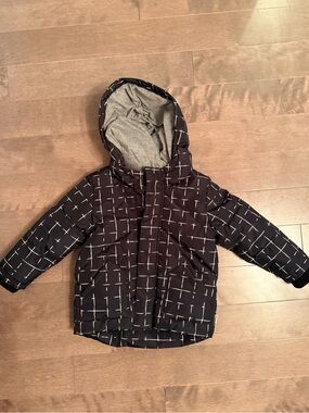 Miles - black winter coat. 4T